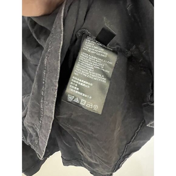 Free People Brooke Tunic Top/Dress Charcoal Wash Button Front Bohemian Sz M - Picture 5 of 7